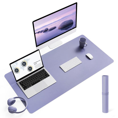 Non-Slip Desk Pad,Mouse Pad,Waterproof PVC Leather Desk Table Protector,Ultra Thin Large Desk Blotter, Easy Clean Laptop Desk Writing Mat for Office Work/Home/Decor(Pink, 23.6&quot; x 13.7&quot;)