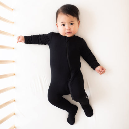 KYTE BABY Unisex Zipper Closure Footies, Rayon Made From Bamboo, 0-24 Months