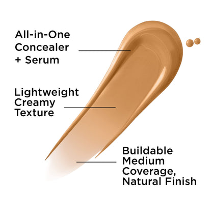 IT Cosmetics Bye Bye Dark Spots Concealer + Brightening Serum – 2% Niacinamide, Hyaluronic Acid &amp; Caffeine - Medium Coverage, Natural Finish, All Skin Types - 0.22 fl oz