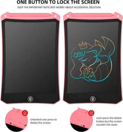 cimetech 2 Pack LCD Writing Tablet for Kids Toys, Colorful Drawing Tablet Doodle Board Writing Pad for Toddler Gifts, Kids Travel Essentials, Christmas Stocking Stuffers for 3-12 Years Boys Girls