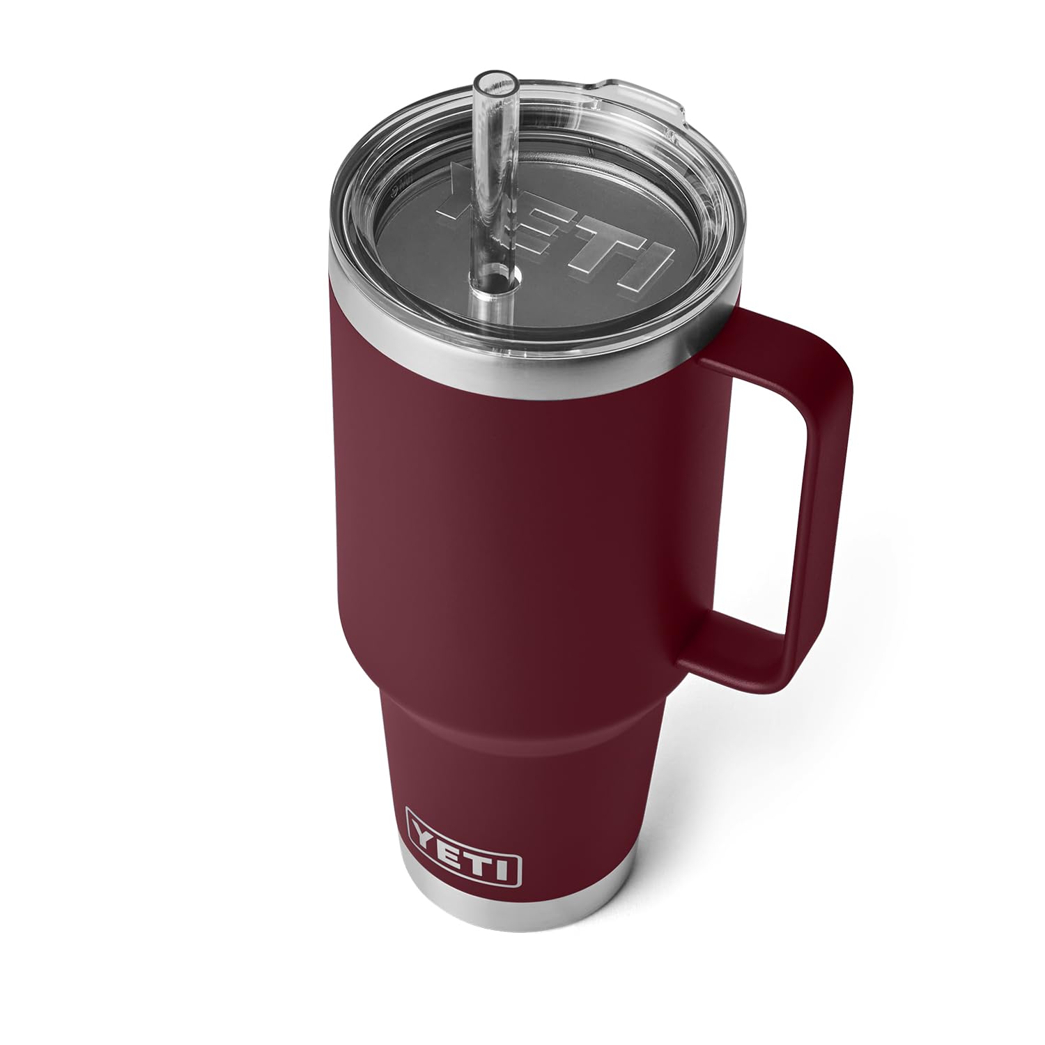 YETI Rambler Tumbler with Handle and Straw Lid, Vacuum Insulated Travel Mug, Stainless Steel