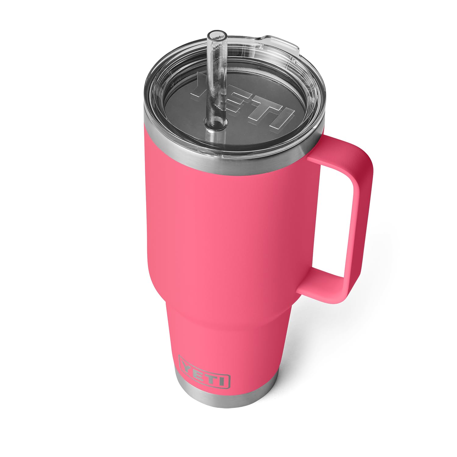 YETI Rambler Tumbler with Handle and Straw Lid, Vacuum Insulated Travel Mug, Stainless Steel