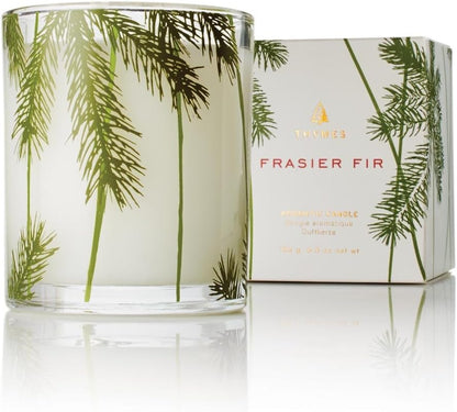 Thymes Frasier Fir Pine Needle Candle - Highly Scented Candles for a Luxury Home Fragrance - Holiday Candles with a Forest Fragrance - Single-Wick Candle (6.5 oz)