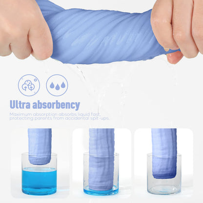 Yoofoss Muslin Burp Cloths for Baby 10 Pack 100% Cotton Baby Washcloths for Boys Girls Large 20&