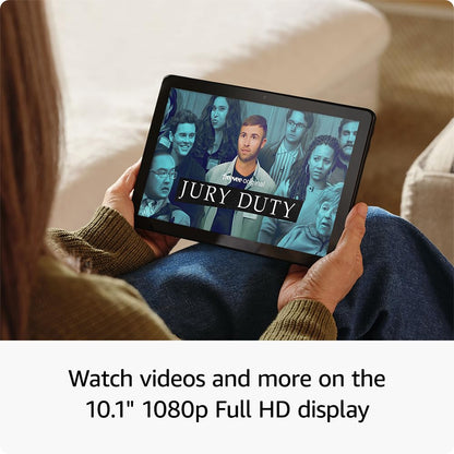 Amazon Fire HD 10 tablet (newest model) built for relaxation, 10.1&quot; vibrant Full HD screen, octa-core processor, 3 GB RAM, 32 GB, Ocean