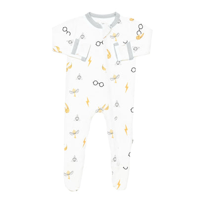 KYTE BABY Unisex Zipper Closure Footies, Rayon Made From Bamboo, 0-24 Months