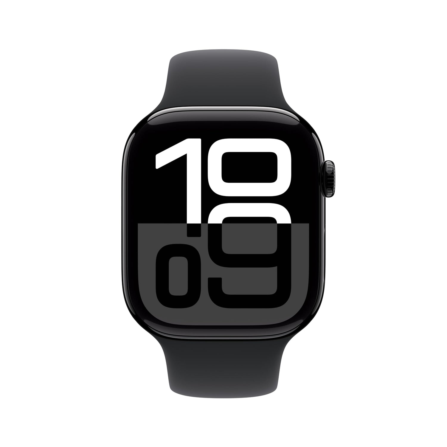 Apple Watch Series 10 [GPS 46mm] Smartwatch with Jet Black Aluminium Case with Black Sport Band. Fitness Tracker, ECG App, Always-On Retina Display, Water-Resistant