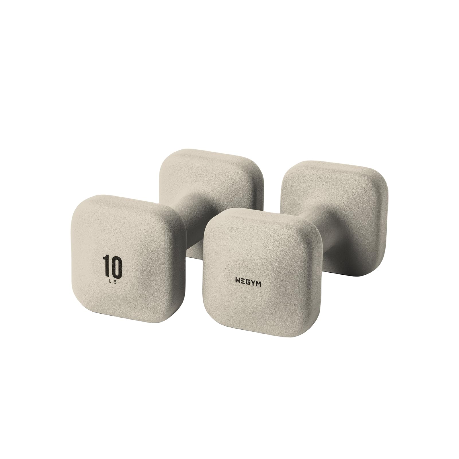 WeGym SafeGrip Dumbbells, Anti-Slip, Anti-Roll, Thick Handles, Free Weights, Square Dumbbells for Secure Workouts at Home, Weightlifting, and Personal Training