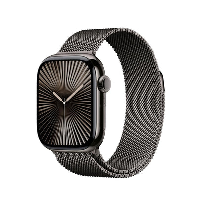 Apple Watch Series 10 [GPS 46mm] Smartwatch with Jet Black Aluminium Case with Black Sport Band. Fitness Tracker, ECG App, Always-On Retina Display, Water-Resistant