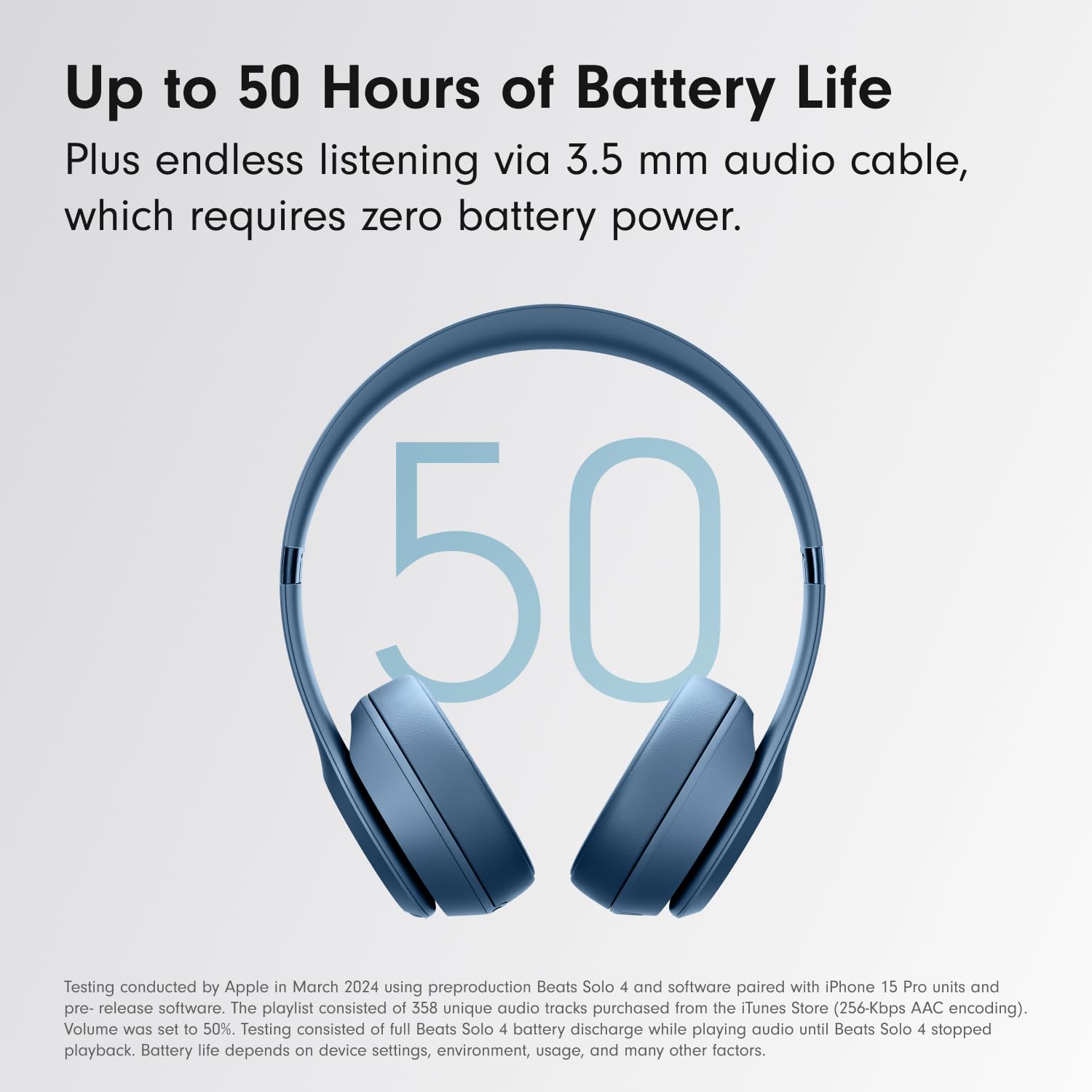 Beats Solo 4 - Wireless Bluetooth On-Ear Headphones, Apple &amp; Android Compatible, Up to 50 Hours of Battery Life - Cloud Pink