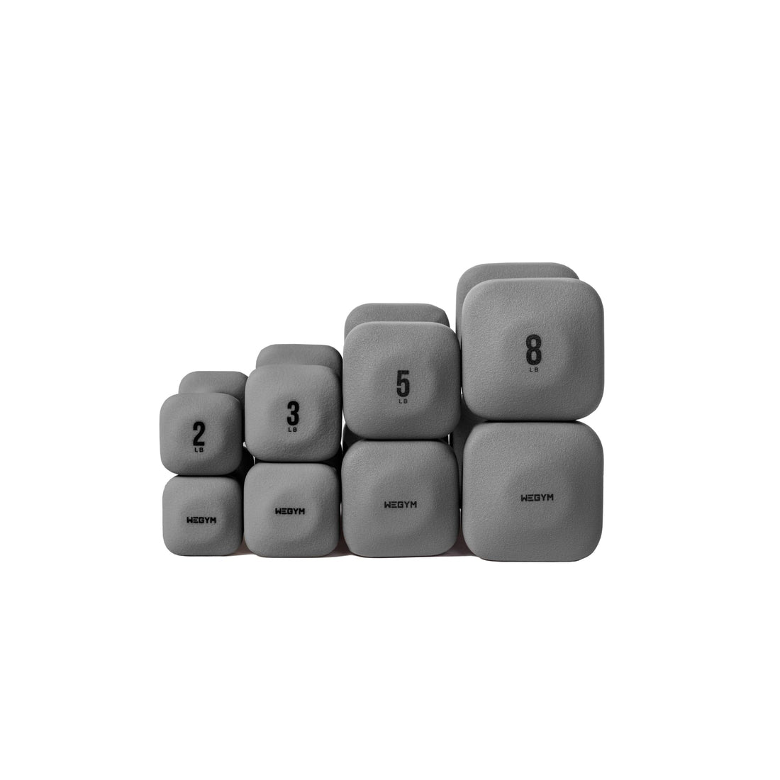 WeGym SafeGrip Dumbbells, Anti-Slip, Anti-Roll, Thick Handles, Free Weights, Square Dumbbells for Secure Workouts at Home, Weightlifting, and Personal Training