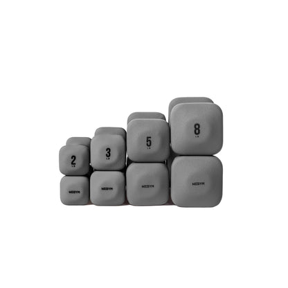 WeGym SafeGrip Dumbbells, Anti-Slip, Anti-Roll, Thick Handles, Free Weights, Square Dumbbells for Secure Workouts at Home, Weightlifting, and Personal Training