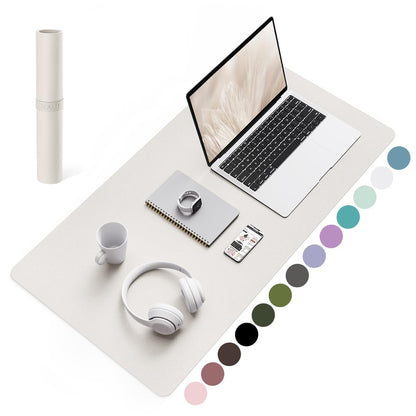 Non-Slip Desk Pad,Mouse Pad,Waterproof PVC Leather Desk Table Protector,Ultra Thin Large Desk Blotter, Easy Clean Laptop Desk Writing Mat for Office Work/Home/Decor(Pink, 23.6&quot; x 13.7&quot;)