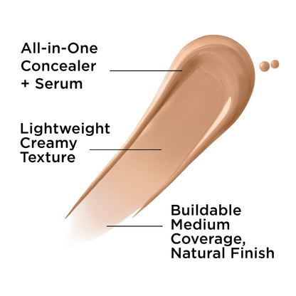 IT Cosmetics Bye Bye Dark Spots Concealer + Brightening Serum – 2% Niacinamide, Hyaluronic Acid &amp; Caffeine - Medium Coverage, Natural Finish, All Skin Types - 0.22 fl oz