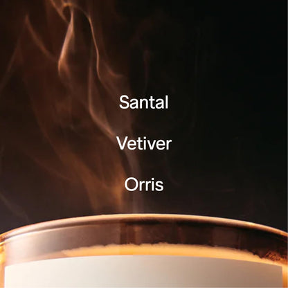SALT &amp; STONE Scented Candle for Women &amp; Men | Hand-Poured, Aromatic &amp; Fragrant | Natural Coconut &amp; Soy Blend Wax | 100% Cotton Wick | Long-Lasting 50 Hour Burn Time (8.5 oz) (Santal &amp; Vetiver)