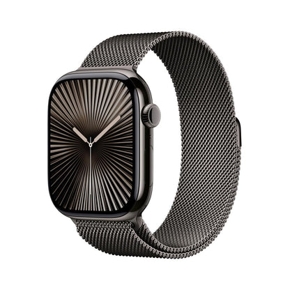 Apple Watch Series 10 [GPS 46mm] Smartwatch with Jet Black Aluminium Case with Black Sport Band. Fitness Tracker, ECG App, Always-On Retina Display, Water-Resistant