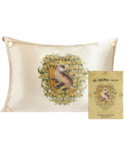 Kitsch Satin Pillowcase with Zipper for Hair &amp; Skin, Softer Than Silk Pillow Cases Queen, Smooth Pillow Covers, Machine Washable, Wrinkle-Free, Cooling Satin Pillow Cases Standard Size 19&quot;x26&quot;, Ivory