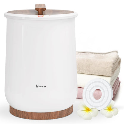 Keenray Towel Warmer, Luxury Towel Warmer Bucket, Large Towel Warmer for Bathroom, Auto Shut Off, Fits Up to Two 40&quot;X70&quot; Oversized Towels, Bathrobes, Blankets, PJ&