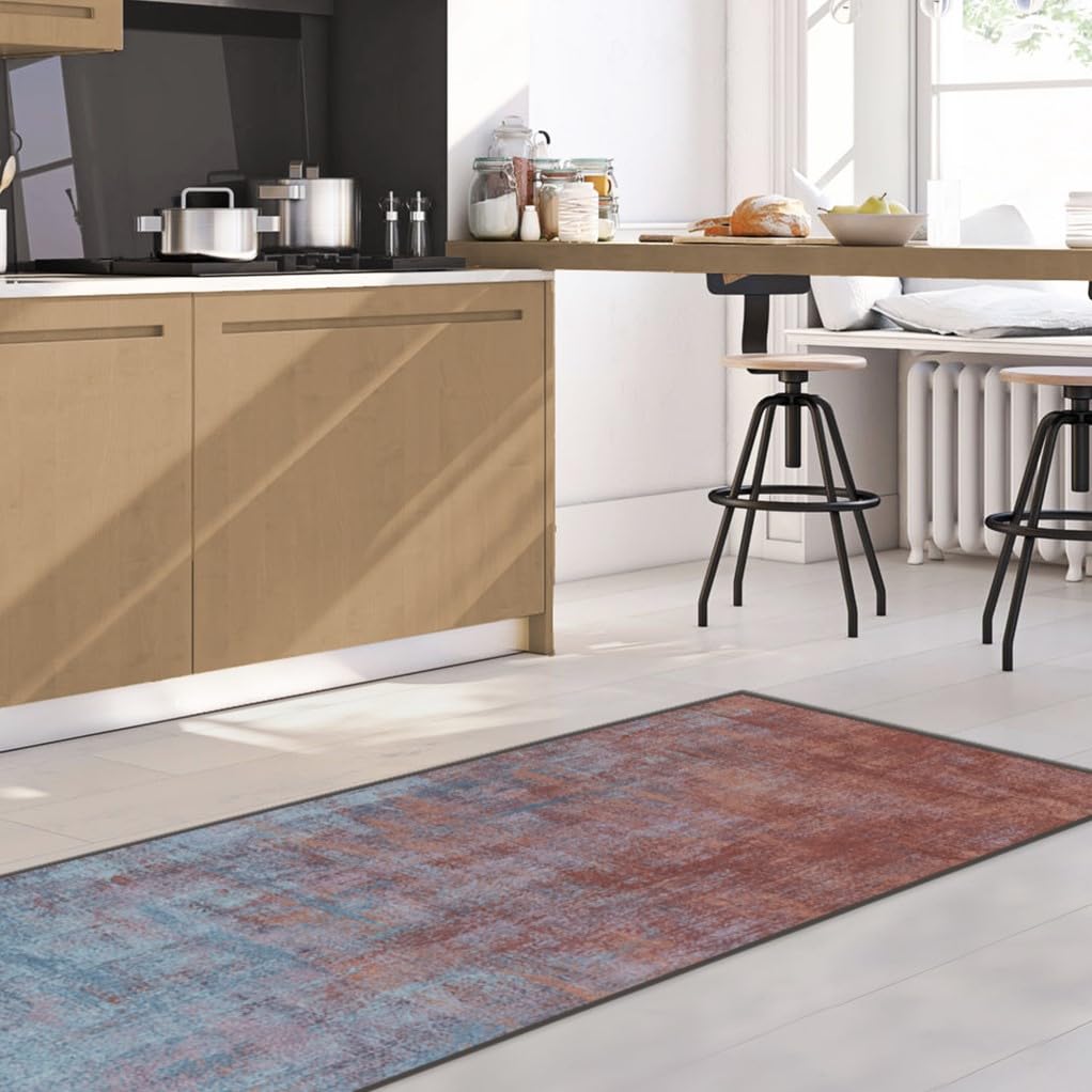RUGGABLE Impasto Washable Rug - Perfect Modern Area Rug for Living Room Bedroom Kitchen - Non-Slip, Pet &amp; Child Friendly, Stain &amp; Water Resistant - Durable - Sage Green 3&