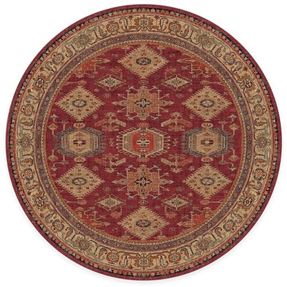 RUGGABLE – Cambria Ruby – Machine Washable Runner Rug – Pet &amp; Child Friendly – Stain &amp; Water Resistant – Non-Slip – 2.5&