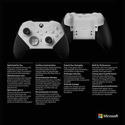 Xbox Elite Wireless Gaming Controller Series 2 – Black – Xbox Series X|S, Xbox One, Windows PC, Android, and iOS - Elite Series 2 Black Edition