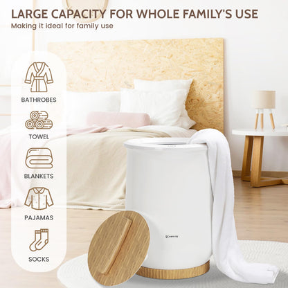 Keenray Towel Warmer, Luxury Towel Warmer Bucket, Large Towel Warmer for Bathroom, Auto Shut Off, Fits Up to Two 40&quot;X70&quot; Oversized Towels, Bathrobes, Blankets, PJ&