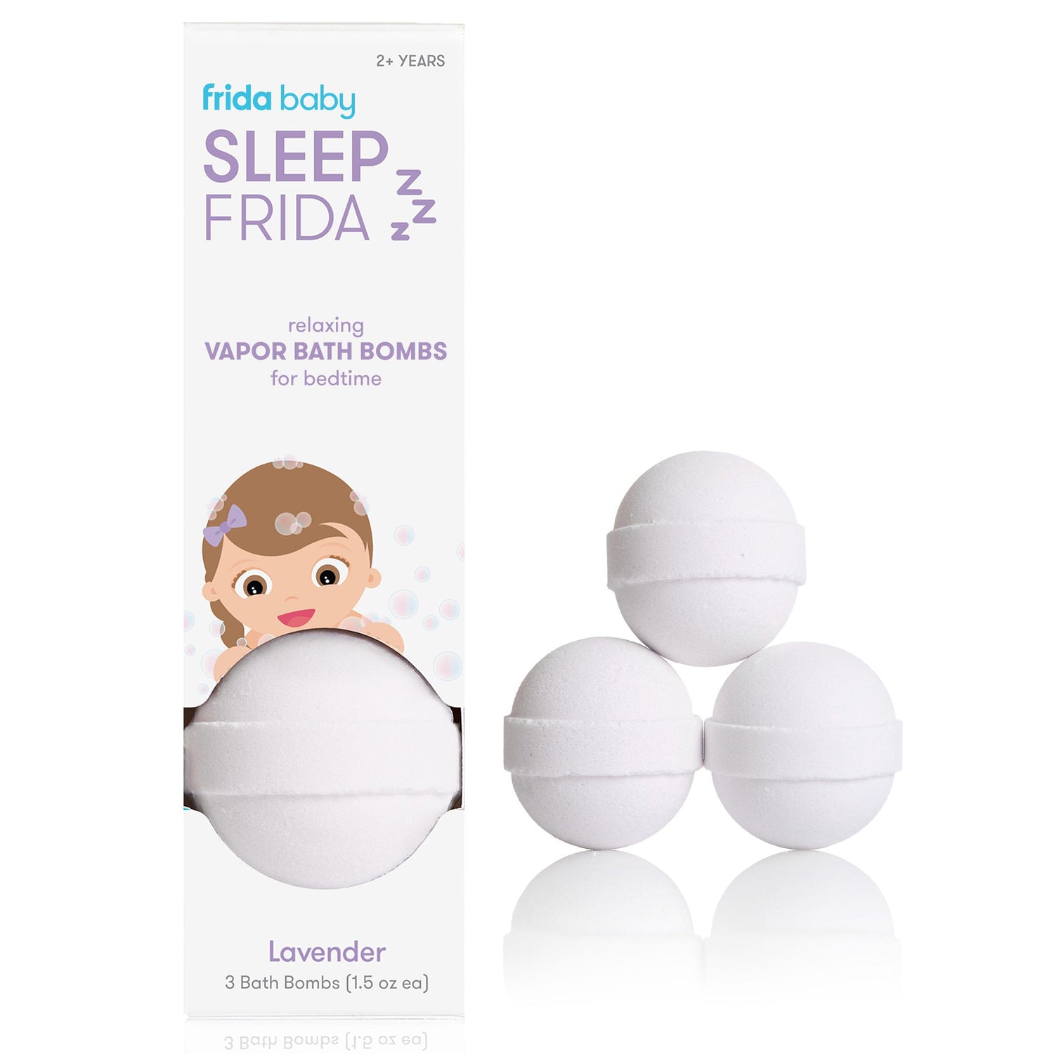 Frida Baby Natural Vapor Bath Bombs for Toddlers &amp; Kids, Eucalyptus Essential Oil Bath Bombs for Aromatherapy, 10 Count