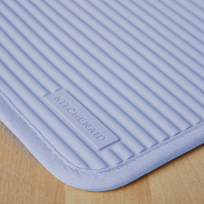 KitchenAid Ribbed Soft Silicone Water Resistant Pot Holder Set, Milkshake , 2 Piece Set, 7&quot;x9&quot;