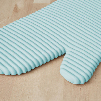 KitchenAid Ribbed Soft Silicone Oven Mitt Set, 7&quot;x13&quot;, Milkshake 2 Count