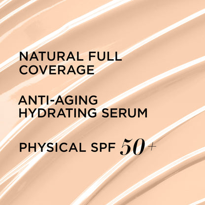 IT Cosmetics Your Skin But Better CC+ Cream - Color Correcting Cream, Full-Coverage Foundation, Hydrating Serum &amp; SPF 50+ Sunscreen - Natural Finish - 1.08 fl oz