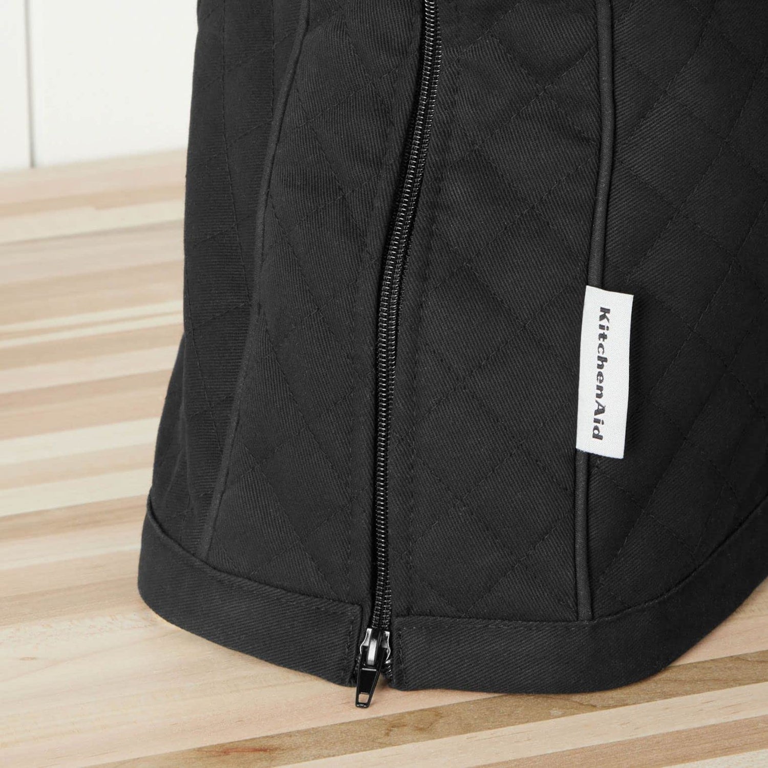 KITCHENAID Fitted Tilt-Head Solid Stand Mixer Cover with Storage Pocket, Quilted 100% Cotton, Milkshake, 14.4&quot;x18&quot;x10&quot;