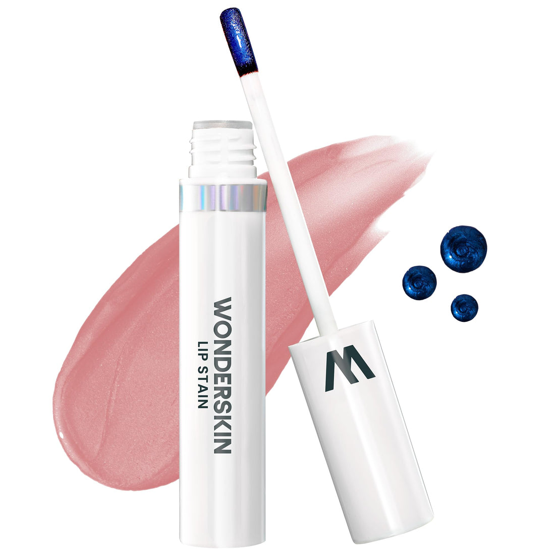 Wonderskin Wonder Blading Lip Stain Masque, Waterproof Nude Lip Stain, Long Lasting Lip Makeup, Transfer Proof Lip TInt, Pink Lip Makeup (XOXO Masque)