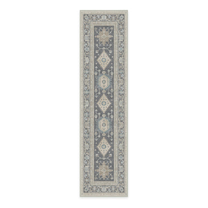 RUGGABLE – Cambria Ruby – Machine Washable Runner Rug – Pet &amp; Child Friendly – Stain &amp; Water Resistant – Non-Slip – 2.5&