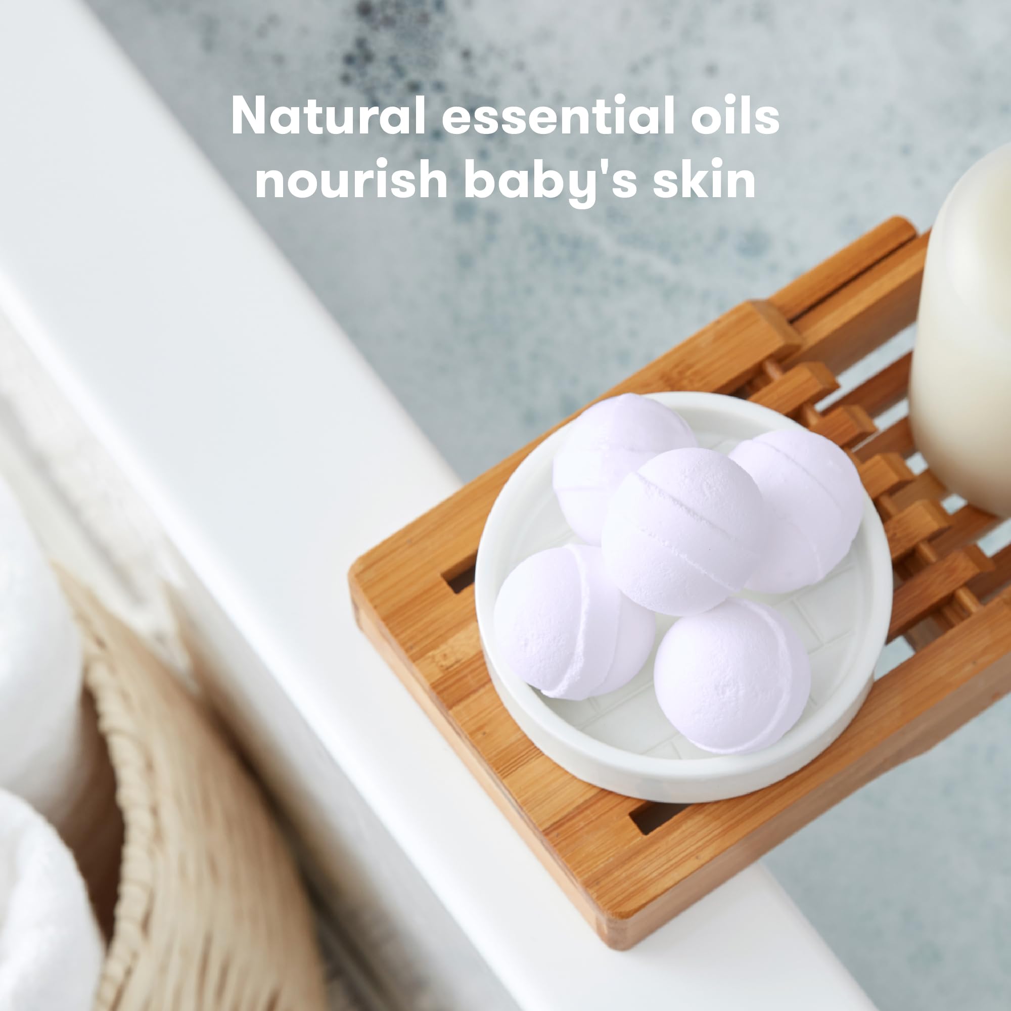 Frida Baby Natural Vapor Bath Bombs for Toddlers &amp; Kids, Eucalyptus Essential Oil Bath Bombs for Aromatherapy, 10 Count