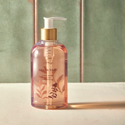 Thymes Eucalyptus Hand Wash - Liquid Hand Soap with Nourishing Ingredients - Eucalyptus Scented Skin Care Soap Dispenser - Botanical Fragrance, Glycerin &amp; Jojoba, Lightly Scented (8.25 oz)