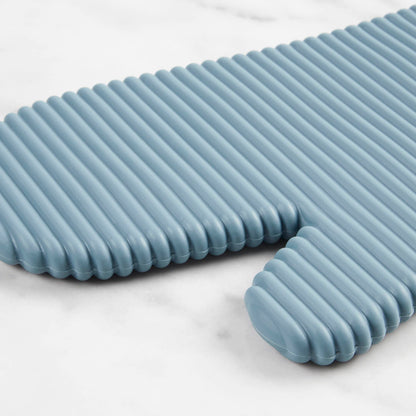KitchenAid Ribbed Soft Silicone Oven Mitt Set, 7&quot;x13&quot;, Milkshake 2 Count
