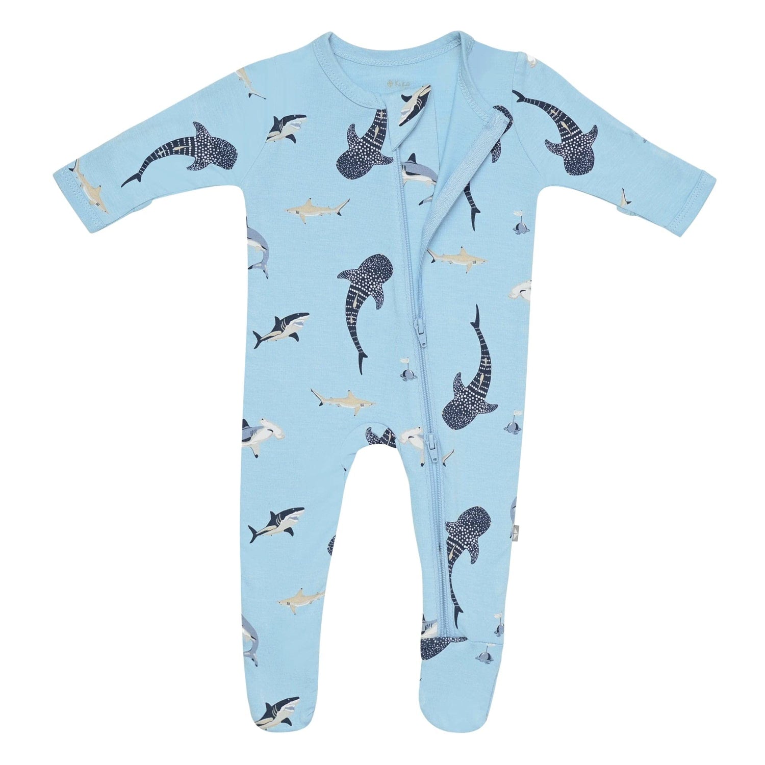 KYTE BABY Unisex Zipper Closure Footies, Rayon Made From Bamboo, 0-24 Months