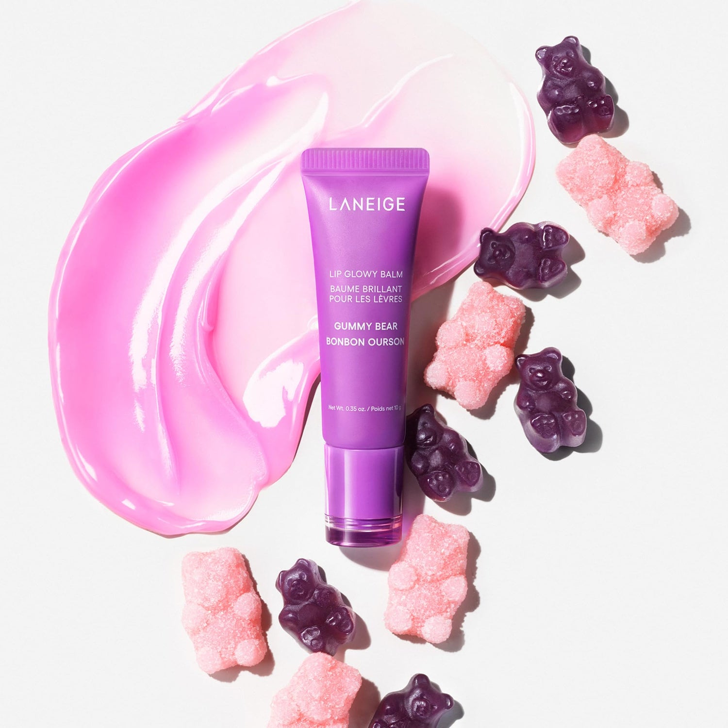 LANEIGE Lip Glowy Balm Hydrate, Glossy, Lightweight, Moisturize &amp; Tint with Shea Butter