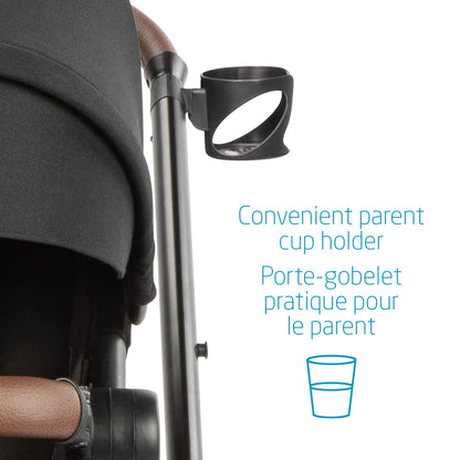 Maxi-Cosi Zelia Max 5-in-1 Modular Travel System, Carraige mode, Reversible toddler seat, Use from birth, Mico infant car seat (included), Polished Pebble
