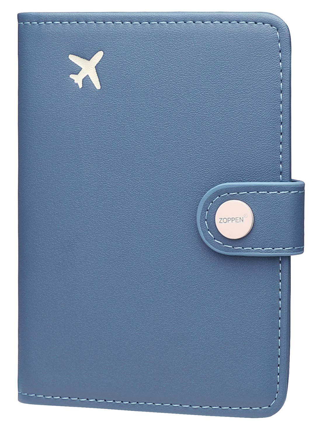 Zoppen RFID Blocking Travel Passport Holder Cadanian Passport Cover Slim Id Card Case (