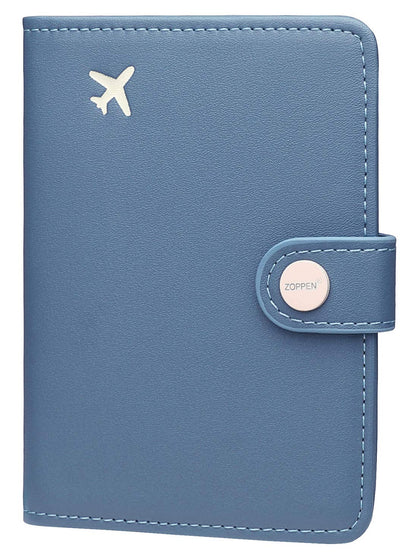 Zoppen RFID Blocking Travel Passport Holder Cadanian Passport Cover Slim Id Card Case (