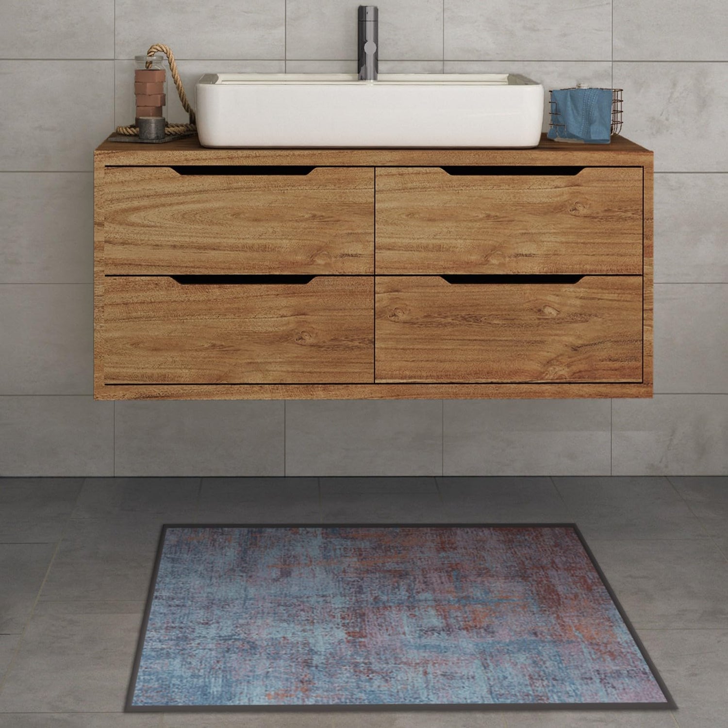 RUGGABLE Impasto Washable Rug - Perfect Modern Area Rug for Living Room Bedroom Kitchen - Non-Slip, Pet &amp; Child Friendly, Stain &amp; Water Resistant - Durable - Sage Green 3&