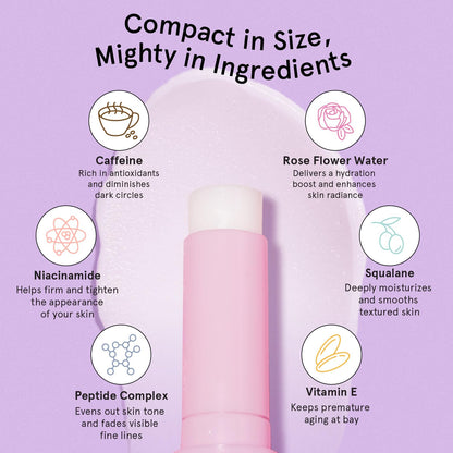grace &amp; stella Under Eye Stick - Eye Balm (0.13 Oz) Caffeine Eye Stick for Dark Circles &amp; Fine Lines, Firming Eye Balm Stick with Peptides &amp; Niacinamide, Vegan &amp; Cruelty-Free Under Eye Balm