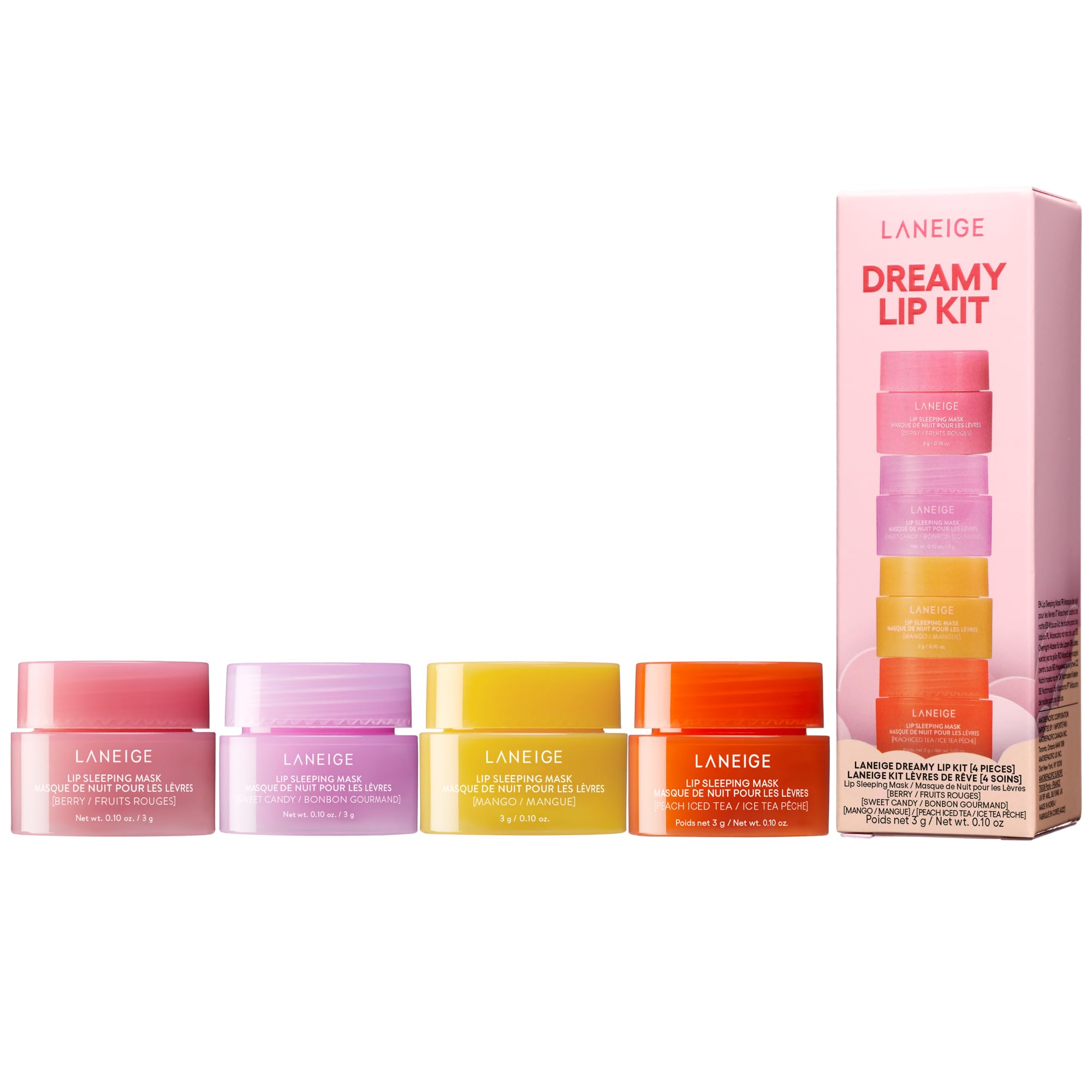 LANEIGE Lip Sleeping Mask: Nourish, Hydrate, Vitamin C, Murumuru &amp; Shea Butter, Antioxidants, Flaky, Dry Lips