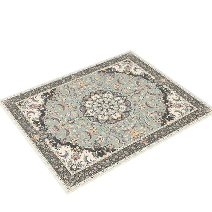 RUGGABLE Sima Washable Rug - Perfect Vintage Area Rug for Living Room Bedroom Kitchen - Pet &amp; Child Friendly - Stain &amp; Water Resistant - Royal Blue 2&