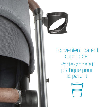 Maxi-Cosi Zelia Max 5-in-1 Modular Travel System, Carraige mode, Reversible toddler seat, Use from birth, Mico infant car seat (included), Polished Pebble