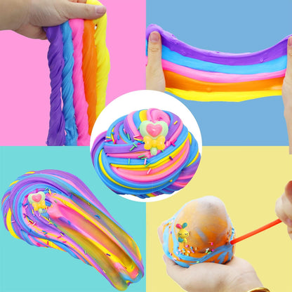 uscan Cloud Slime Butter Slime Kit, Fluffy Slime for Kids Slime Pack of 12, Crunchy Slime Slime Party Favors Supplies Slime Kit for Girls Boys Kids Toy Slime (pack-01)