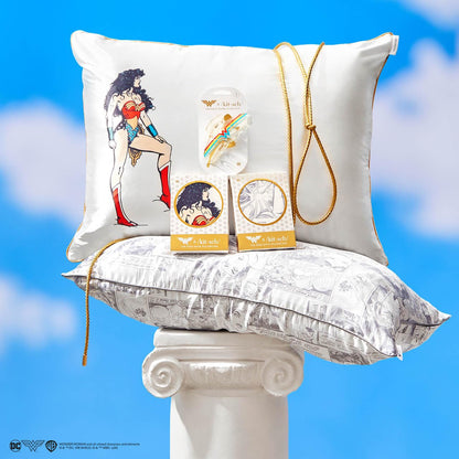 Kitsch Satin Pillowcase with Zipper for Hair &amp; Skin, Softer Than Silk Pillow Cases Queen, Smooth Pillow Covers, Machine Washable, Wrinkle-Free, Cooling Satin Pillow Cases Standard Size 19&quot;x26&quot;, Ivory
