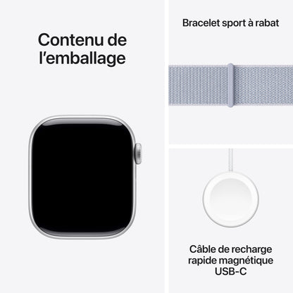 Apple Watch Series 10 [GPS 46mm] Smartwatch with Jet Black Aluminium Case with Black Sport Band. Fitness Tracker, ECG App, Always-On Retina Display, Water-Resistant