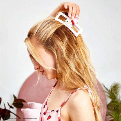 Kitsch Recycled Plastic Large Claw Clip, Big Open Shape Hair Clips for Women, Large Hair Claw Clips &amp; Jaw Clips, Big Claw Clips for Thick Hair, Claw Hair Clips for Girls (1pc, Brown)